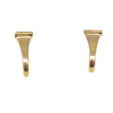 Exselle Horseshoe Nail Gold Plate Earrings