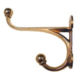 Intrepid International Heavy Duty Brass 2-Hook Bridle Hook