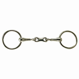 Coronet Robart Pinchless L/Ring French Link Snaffle Stainless Steel Bit 5"