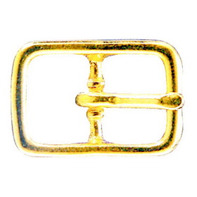 Intrepid International #121 Zinc Brass Plate Diecase Buckle 1"