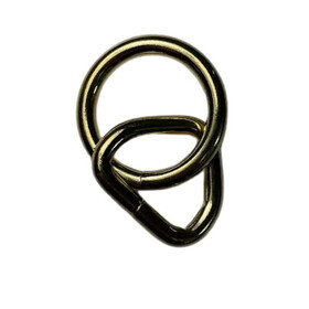 Intrepid International 300035 Brass Plate Loop & Ring 3/4" X 1-1/4", 5mm