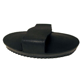 Intrepid International Small Rubber Horse Curry Comb - Black