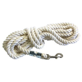 Intrepid International Cotton Rope Lunge Line with Snap 1/2" X 25'