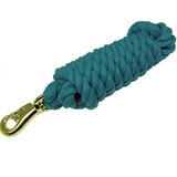 Intrepid International Heavy Duty Cotton Lead Rope with Brass Plated Bull Snap 3/4
