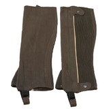 Intrepid International Pro-Trainer Clarino Adult Half Chaps Chocolate XS-XXL