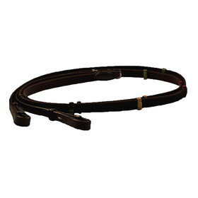 Exselle Elite Web Reins with Colored Stops