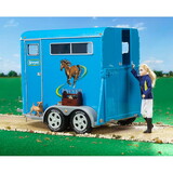 Traditional Two Horse Trailer Blue