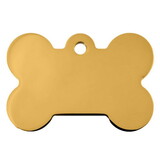 Intrepid International EDGBONE Engraved Brass Dog Bone Name Tag