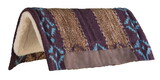 Wool Blend Blanket Top Saddle Pad with Wear Leathers
