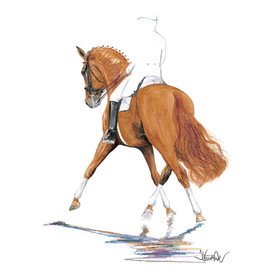 Intrepid International Print - Bernstein (Dressage) Horse 19.75" X 27.5"