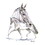 Haddington Green Equestrian Art Print - Hengsttraum (Dressage) Horse 19.75" X 27.5"
