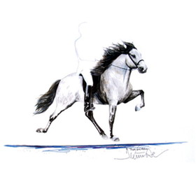 Print - Thotti (Icelandic Horse) Horse 19.75" X 27.5"