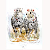 Print - Gravus (Draft Horses) Horse 19.75