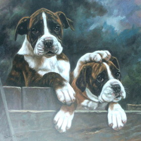 Print - Southpaw (Boxer Pups)