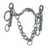 Coronet Robart Pinchless Med Port Pelham Stainless Steel Bit 5