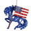 Painted Ponies Wild Blue Remembering 9/11 Ornament FOB