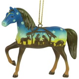 Painted Ponies Away In A Manger 2021 Ornament - FOB