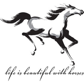 The Sound Equine Tee Shirt "Life is Beautiful with Horses"