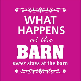 The Sound Equine Tee Shirt "What Happens at the Barn..."