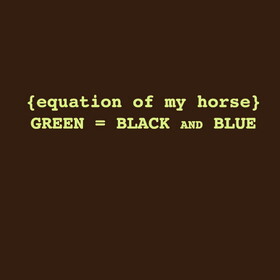 The Sound Equine Tee Shirt "Equation of my Horse"