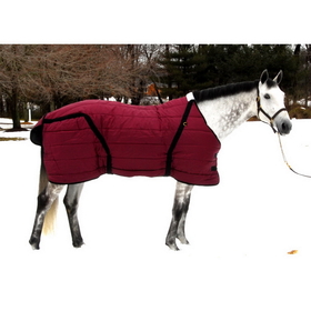 Intrepid International Snuggie Large Horse Stable Blanket Burgundy