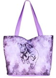 WOW Jumper Canvas Tote Bag Purple