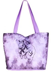 WOW Jumper Canvas Tote Bag Purple
