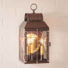 Irvin's Tinware 129-3COP Martha's Wall Lantern in Antique Copper