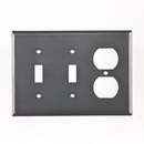 Irvin's Tinware 379DSOCT Double Switch and Outlet Cover Unpierced in Country Tin