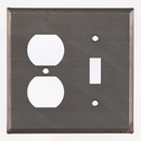 Irvin's Tinware 379OSBT Outlet and Switch Cover Unpierced in Blackened Tin