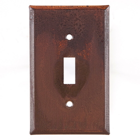 Irvin's Tinware 379SRT Single Switch Cover Unpierced in Rustic Tin