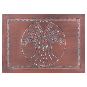 Irvin's Tinware 398COP Horizontal Wheat Panel in Solid Copper