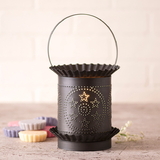 Irvin's Tinware 608CSKB Jumbo Wax Warmer with Circle Star in Kettle Black