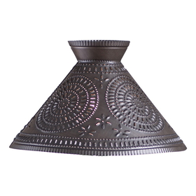 Irvin's Tinware 629CKB Betsy Ross Shade with Chisel in Kettle Black