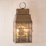 Irvin's Tinware 636WBR Washington Wall Lantern in Weathered Brass