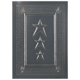Irvin's Tinware 678CT Embossed Star Panel in Country Tin