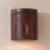 Irvin's Tinware 724WLRT Willow Sconce Light in Rustic Tin
