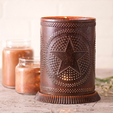 Irvin's Tinware 733RGSRT Candle Warmer with Regular Star in Rustic Tin