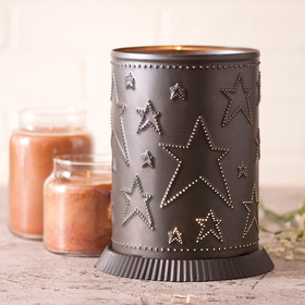 Irvin's Tinware 733STKB Candle Warmer with Country Star in Kettle Black