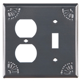 Irvin's Tinware 789OSCT Outlet and Switch Cover with Chisel in Country Tin