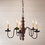 Irvin's Tinware 9112TPLR Country Inn Wood Chandelier in Americana Red