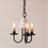 Irvin's Tinware 9120TVWH Bellview Wood Chandelier in Americana White