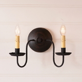Irvin's Tinware 9127TBOR Ashford Wall Sconce in Black
