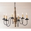 Irvin's Tinware 9156TPWD Harrison Wood Chandelier in Americana Pearwood