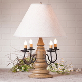 Irvin's Tinware 9158ATPWD Harrison Lamp in Americana Pearwood with Shade