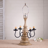 Irvin's Tinware 9158TPWD Harrison Lamp Base in Americana Pearwood