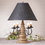 Irvin's Tinware 9158XTPWD Harrison Lamp in Americana Pearwood with Shade