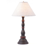 Irvin's Tinware 9187AH12 Davenport Lamp in Hartford Black and Red with Shade