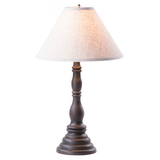 Irvin's Tinware 9187ATBOR Davenport Lamp in Americana Black with Shade