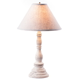 Irvin's Tinware 9187ATVWH Davenport Lamp in Americana White with Shade